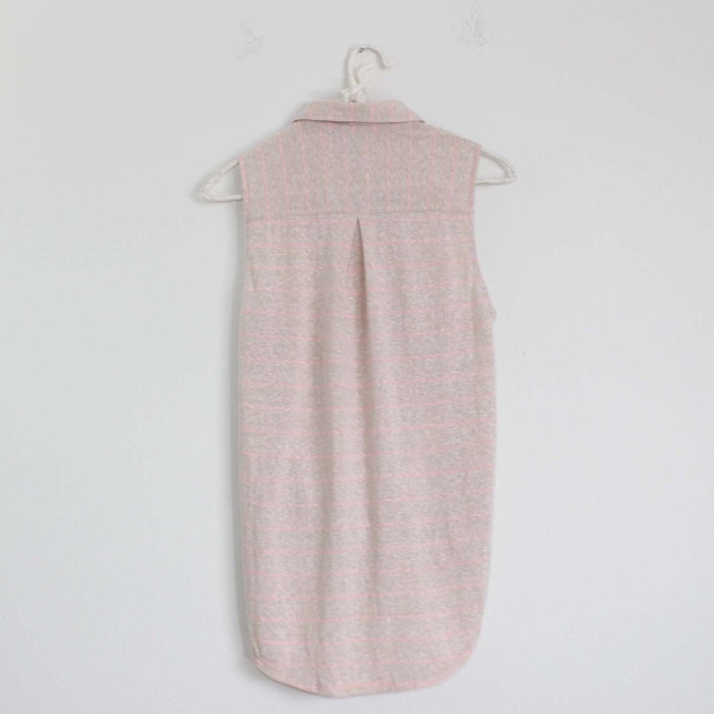 Z Supply Pocket Striped Button Down Tank - Picture 2 of 4